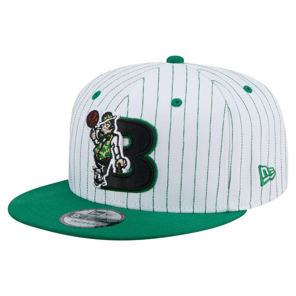New Era - Boston Celtics Deceptor Pinstripe 9FIFTY Snapback Hat - White