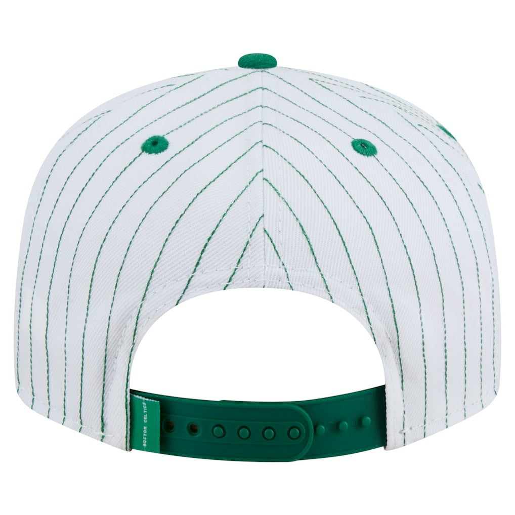 New Era - Boston Celtics Deceptor Pinstripe 9FIFTY Snapback Hat - White