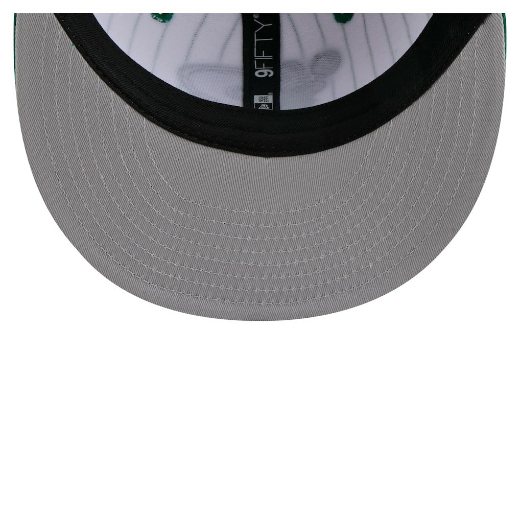 New Era - Boston Celtics Deceptor Pinstripe 9FIFTY Snapback Hat - White