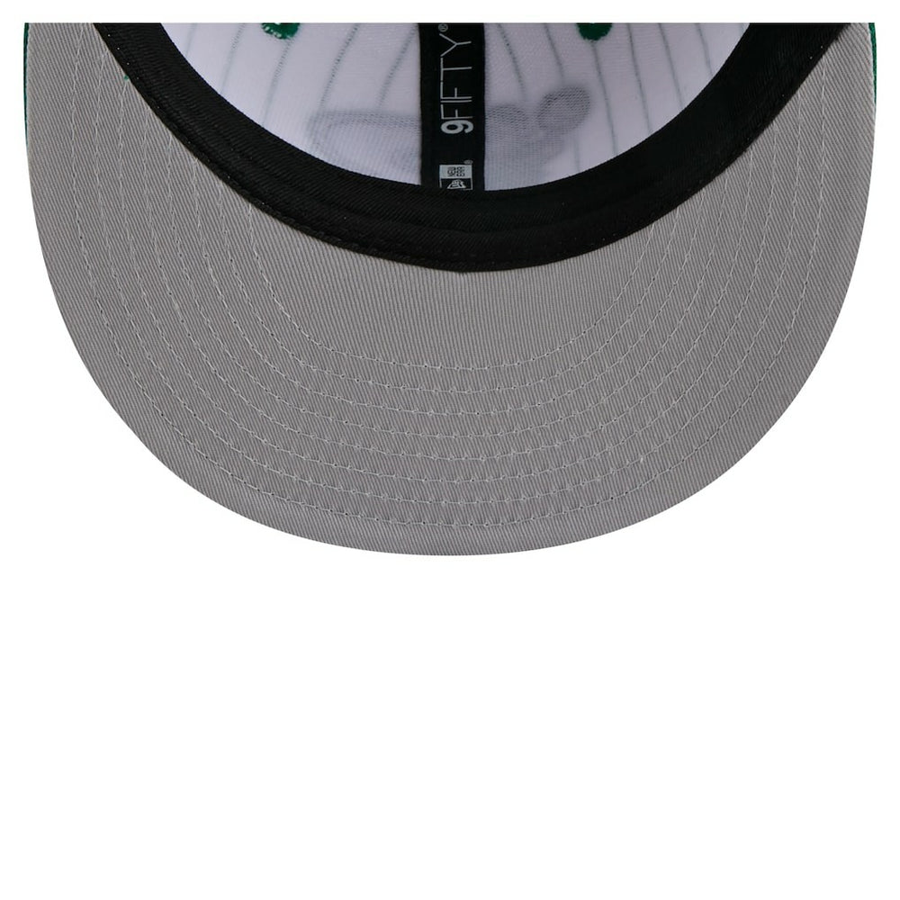 New Era - Boston Celtics Deceptor Pinstripe 9FIFTY Snapback Hat - White