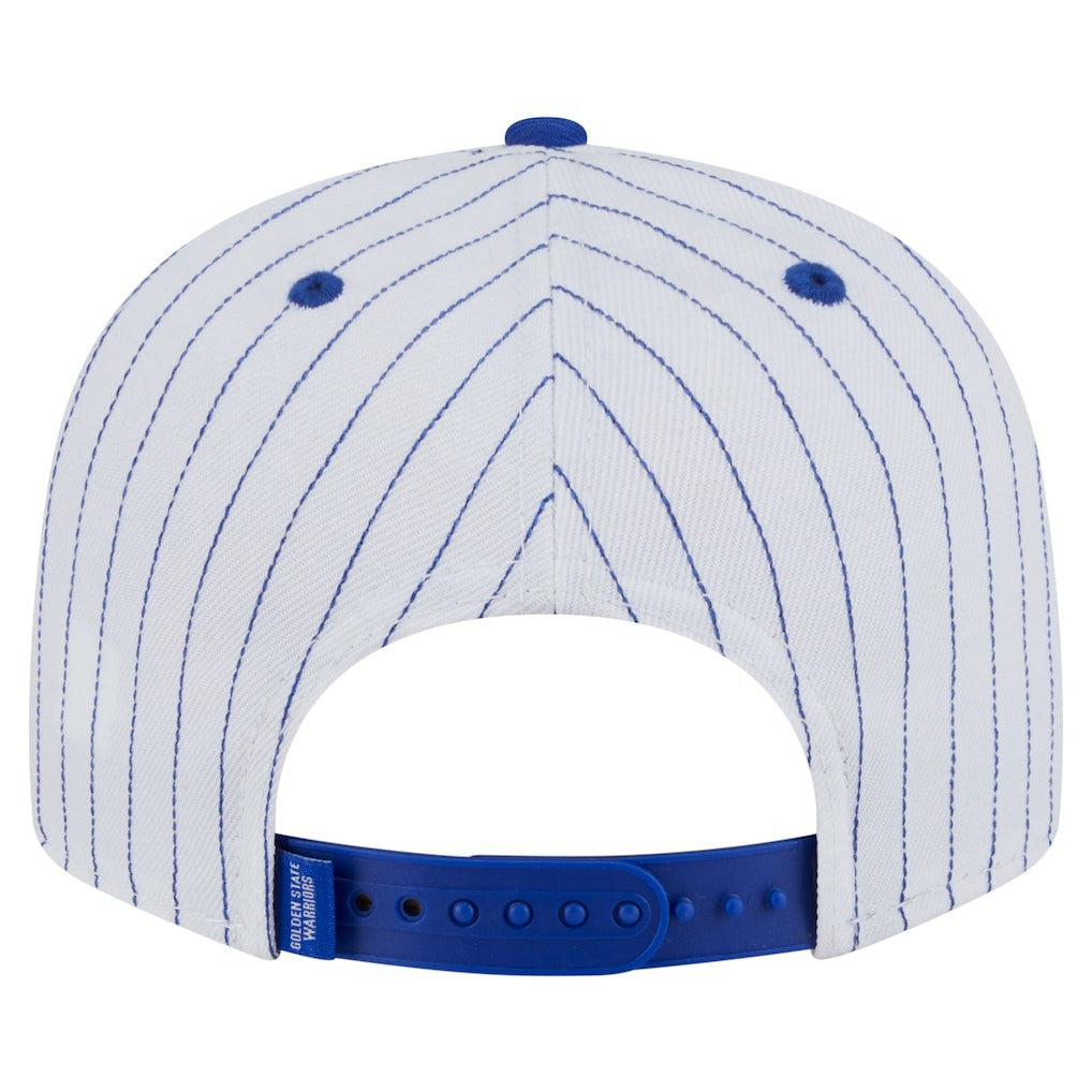 New Era - Golden State Warriors Deceptor Pinstripe 9FIFTY Snapback Hat - White