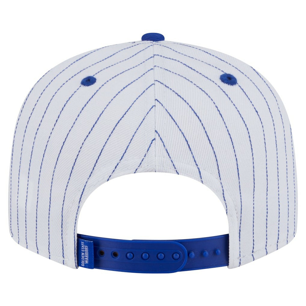 New Era - Golden State Warriors Deceptor Pinstripe 9FIFTY Snapback Hat - White