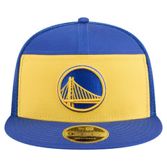 New Era - Golden State Warriors Outdoor Split Panel 9FIFTY Snapback Hat - Gold/Royal