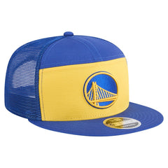 New Era - Golden State Warriors Outdoor Split Panel 9FIFTY Snapback Hat - Gold/Royal