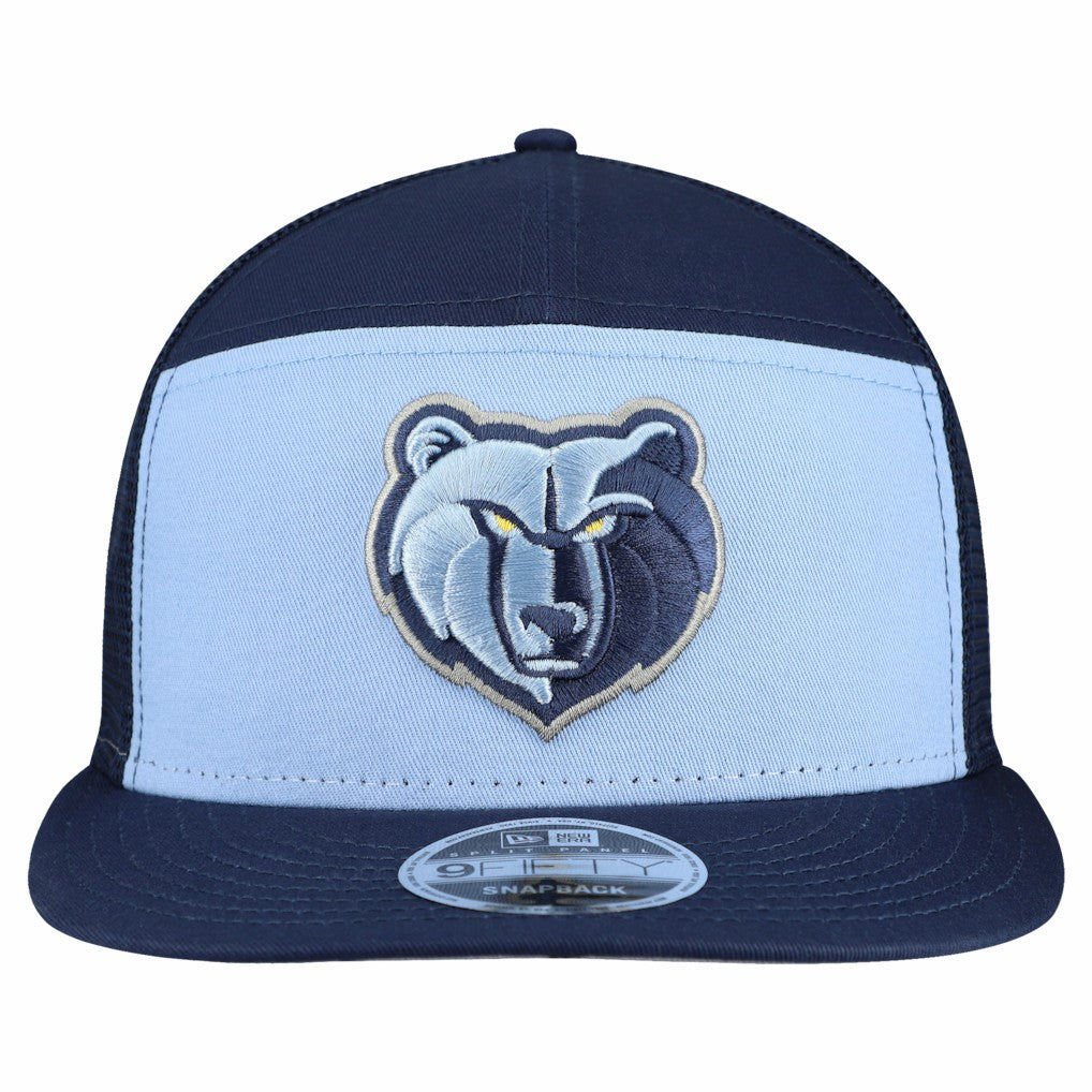 New Era - Memphis Grizzlies Outdoor Split Panel 9FIFTY Snapback Hat - Light Blue/Navy
