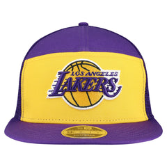 New Era - Los Angeles Lakers Outdoor Split Panel 9FIFTY Snapback Hat - Gold/Purple