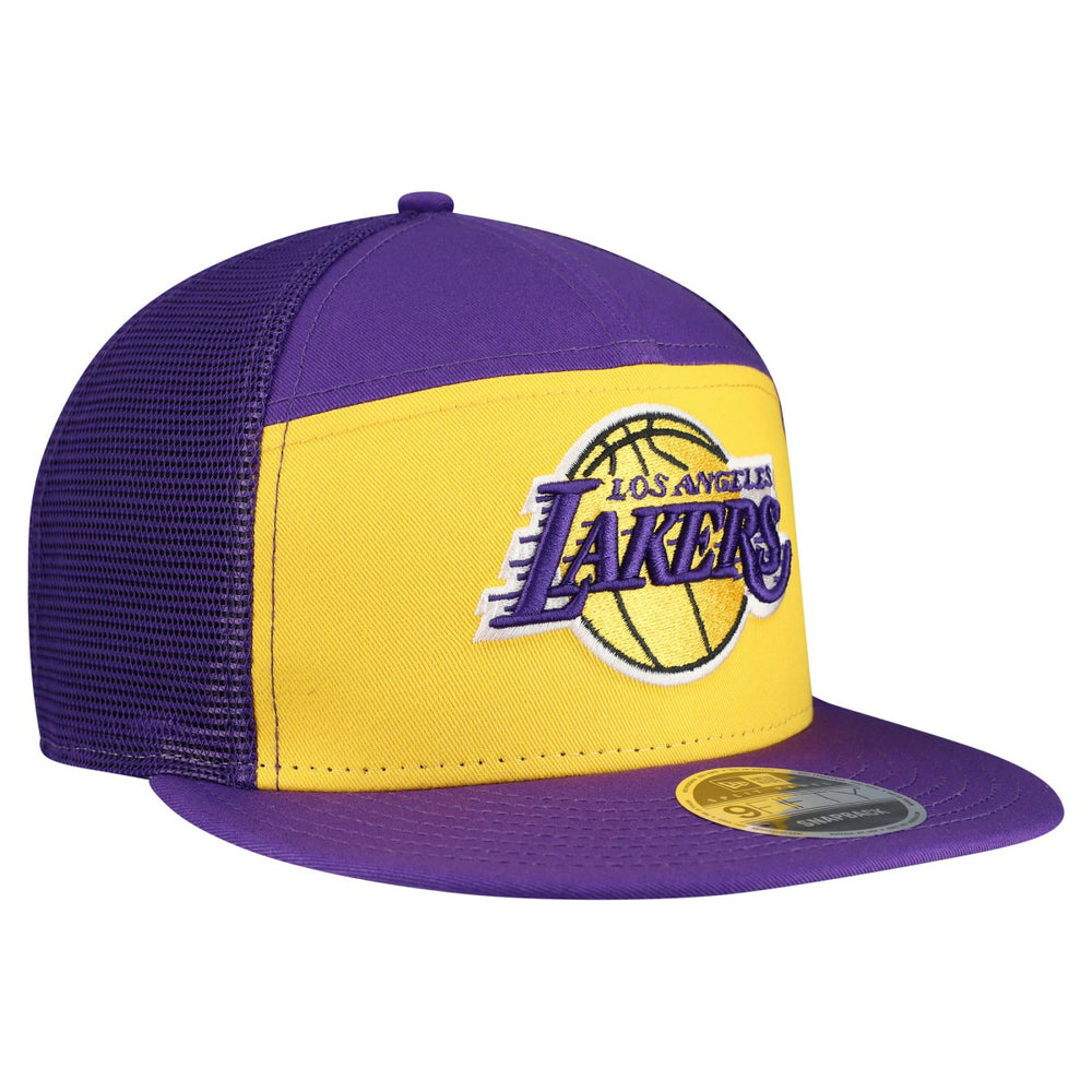 New Era - Los Angeles Lakers Outdoor Split Panel 9FIFTY Snapback Hat - Gold/Purple
