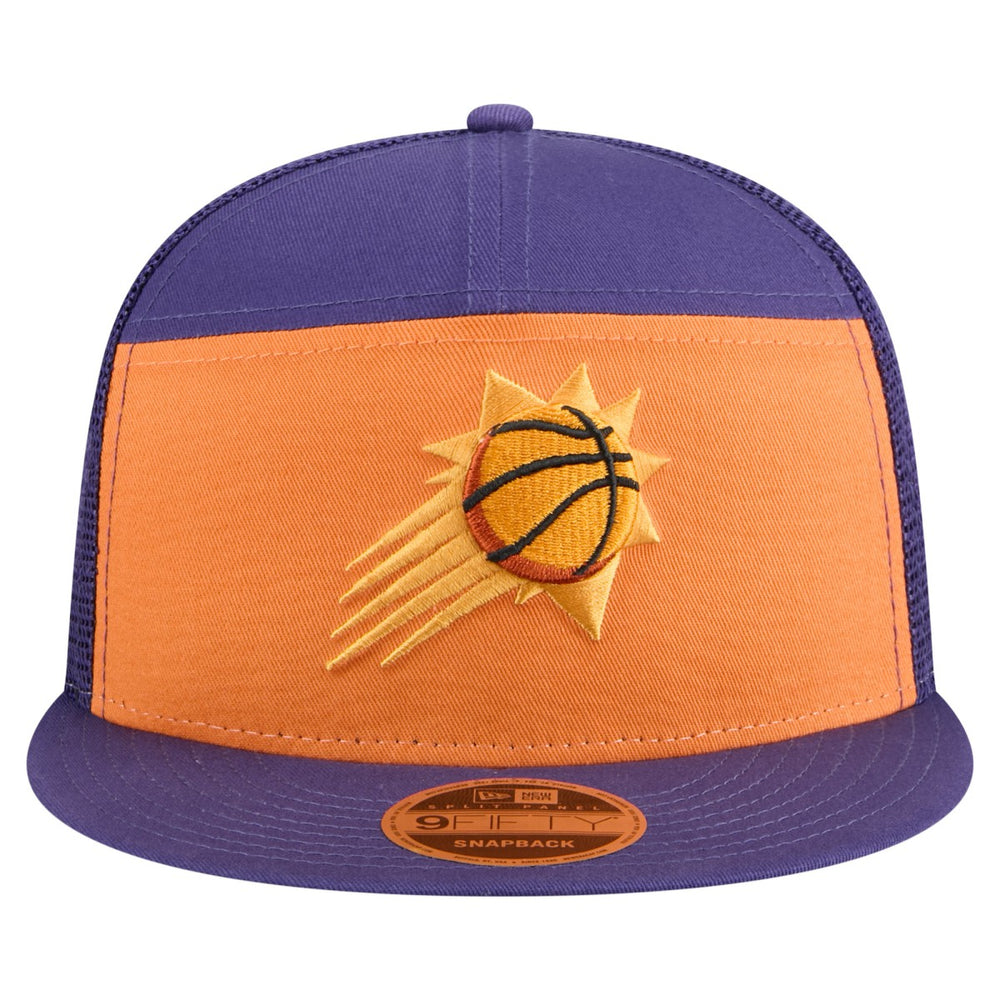 New Era - Phoenix Suns Outdoor Split Panel 9FIFTY Snapback Hat - Orange/Purple