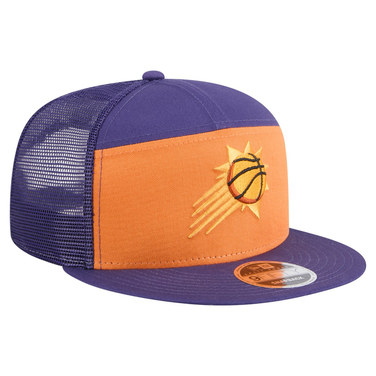 New Era - Phoenix Suns Outdoor Split Panel 9FIFTY Snapback Hat - Orange/Purple