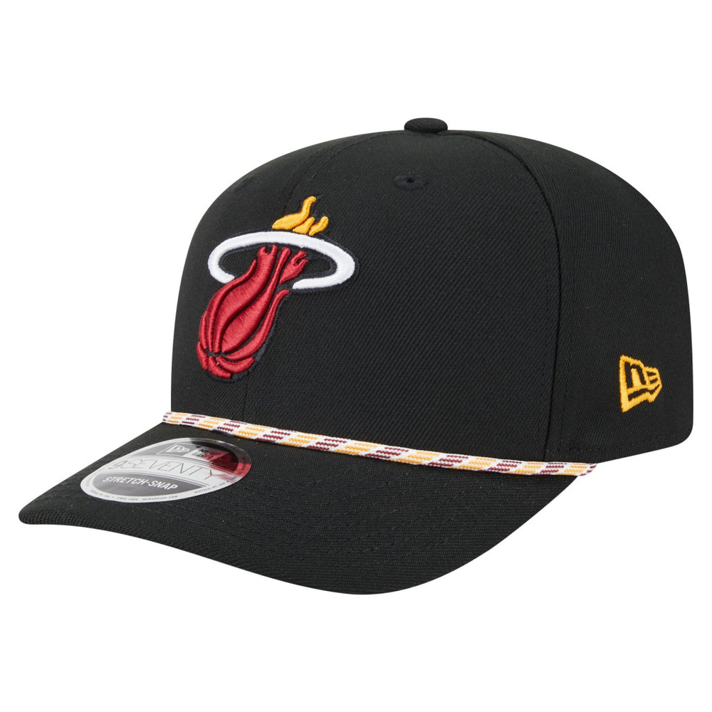 New Era - Miami Heat Rope 9SEVENTY Adjustable Hat - Black