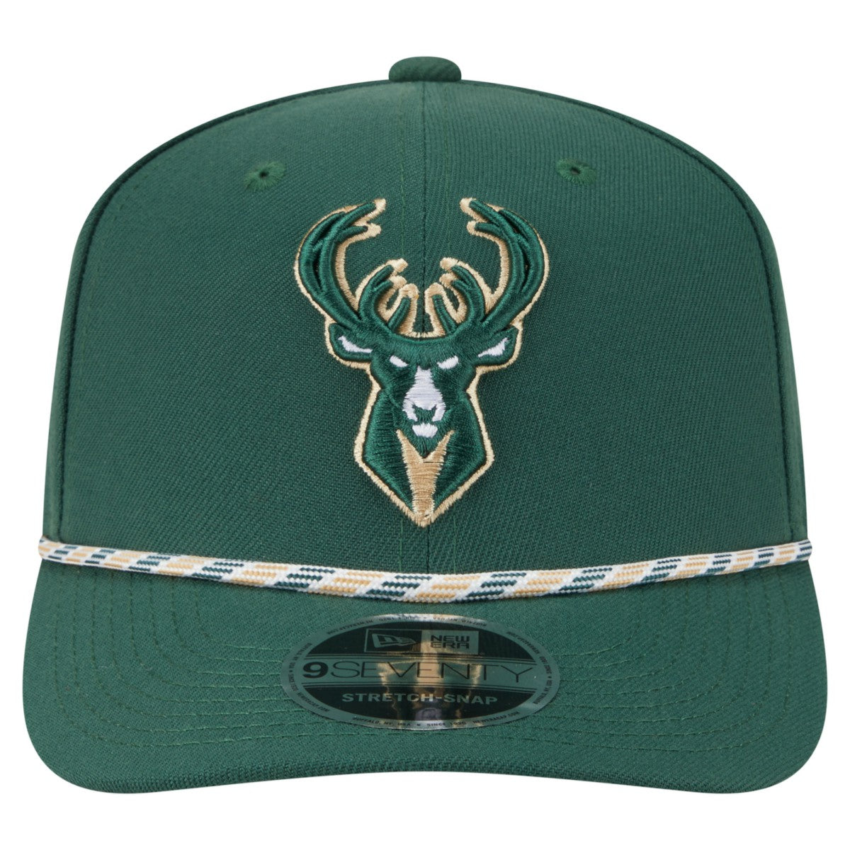 New Era - Milwaukee Bucks Rope 9SEVENTY Adjustable Hat - Hunter Green