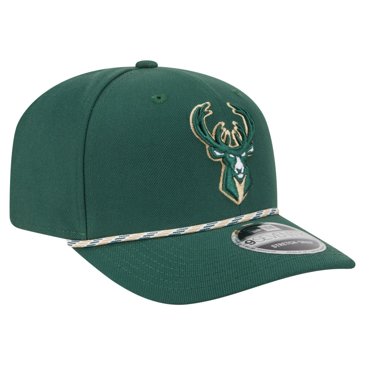 New Era - Milwaukee Bucks Rope 9SEVENTY Adjustable Hat - Hunter Green