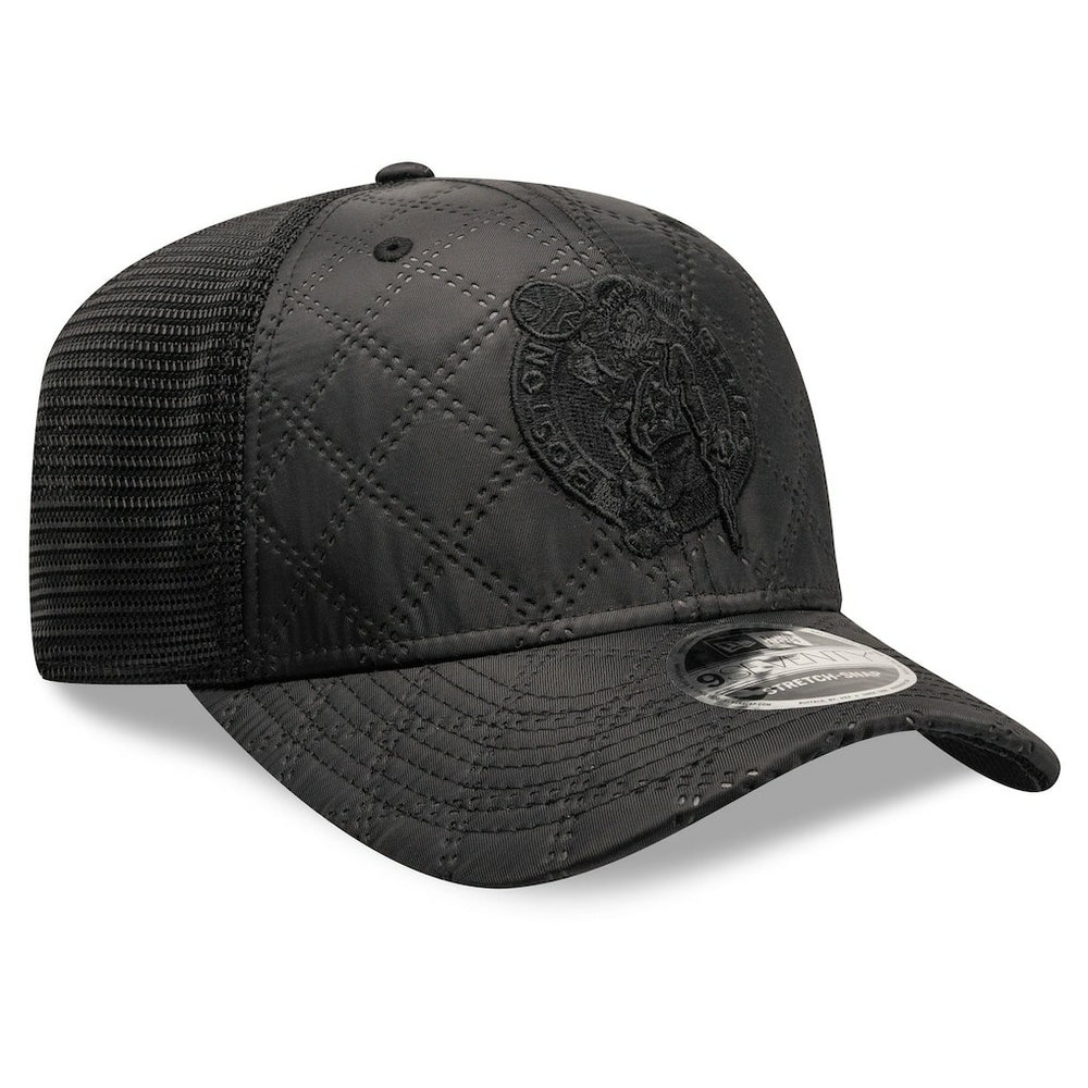 New Era - Boston Celtics Quilted 9SEVENTY Trucker Adjustable Hat - Black