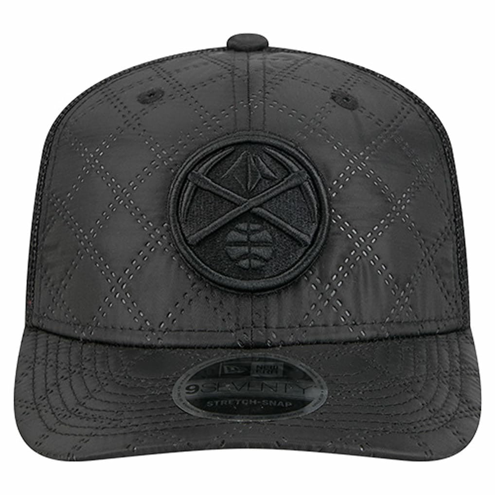 New Era - Denver Nuggets Quilted 9SEVENTY Trucker Adjustable Hat - Black