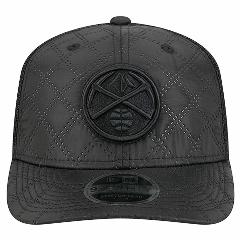 New Era - Denver Nuggets Quilted 9SEVENTY Trucker Adjustable Hat - Black