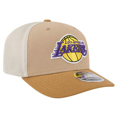 New Era - Los Angeles Lakers Two-Tone 9SEVENTY Adjustable Trucker Hat - Tan/Light Brown