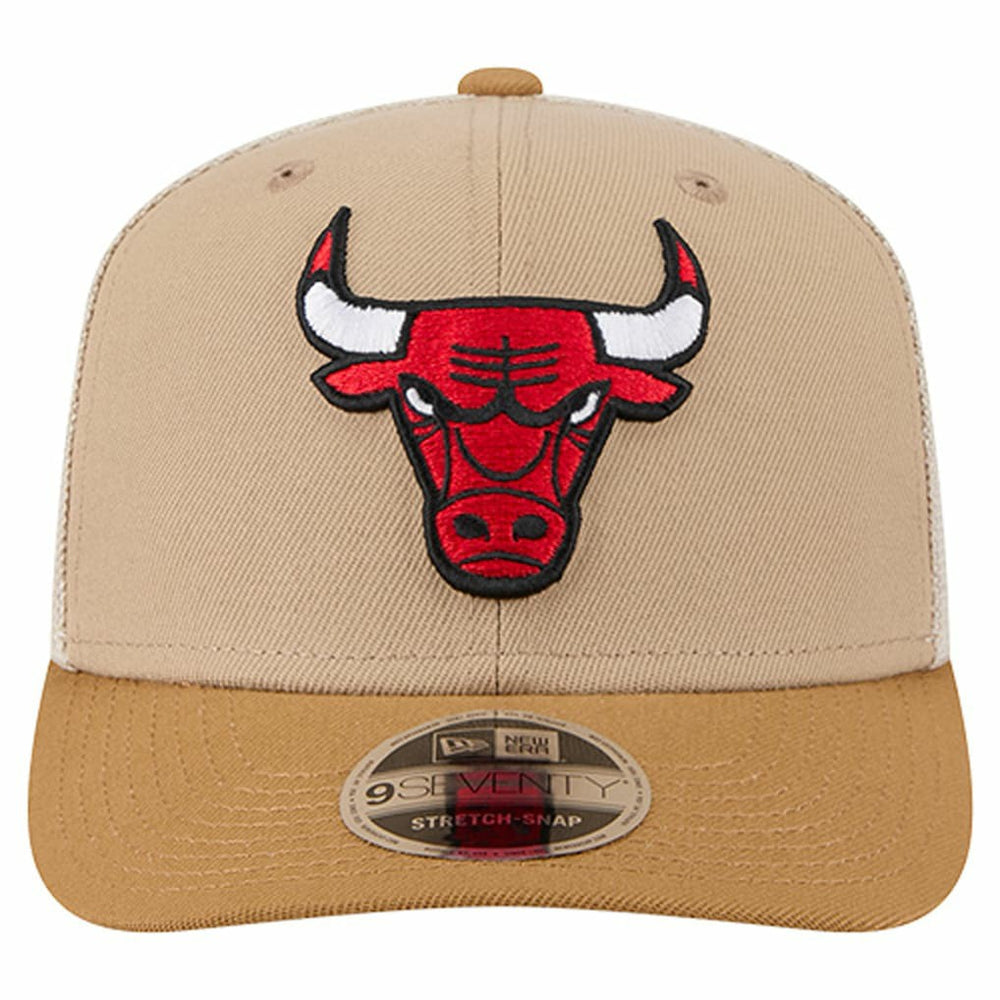 New Era - Chicago Bulls Two-Tone 9SEVENTY Adjustable Trucker Hat - Tan/Light Brown