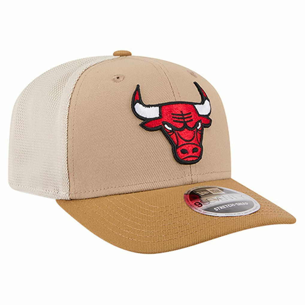 New Era - Chicago Bulls Two-Tone 9SEVENTY Adjustable Trucker Hat - Tan/Light Brown