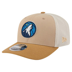 New Era - Minnesota Timberwolves Two-Tone 9SEVENTY Adjustable Trucker Hat - Tan/Light Brown