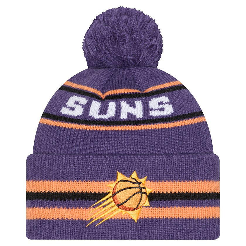 New Era - Phoenix Suns Classic Cuffed Knit Hat with Pom - Purple
