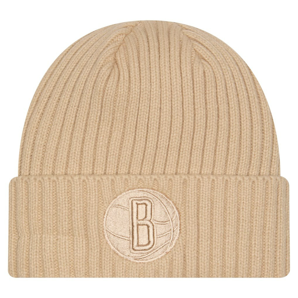 New Era - Brooklyn Nets Color Pack Cuffed Knit Hat - Tan