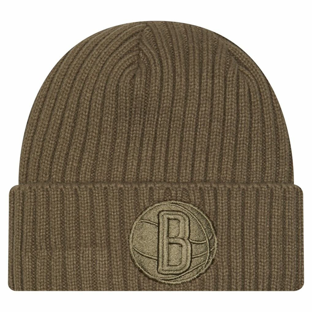 New Era - Brooklyn Nets Color Pack Cuffed Knit Hat - Olive