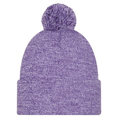 New Era - Los Angeles Lakers Marled Cuffed Knit Hat with Pom - Purple
