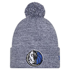 New Era - Dallas Mavericks Marled Cuffed Knit Hat with Pom - Navy