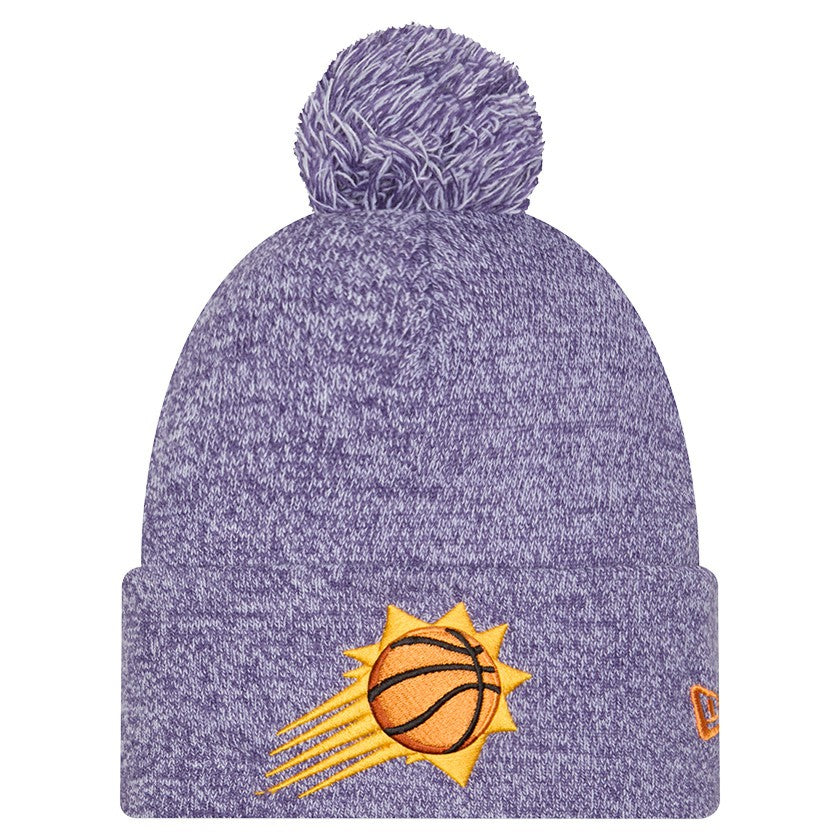 New Era - Phoenix Suns Marled Cuffed Knit Hat with Pom - Purple