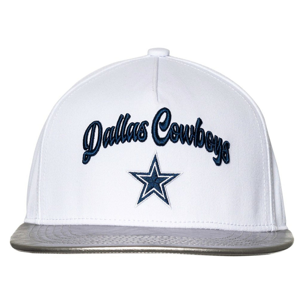 Dallas Cowboys The Wild Collective Women's Two-Tone Snapback Hat White/Silver - NFL