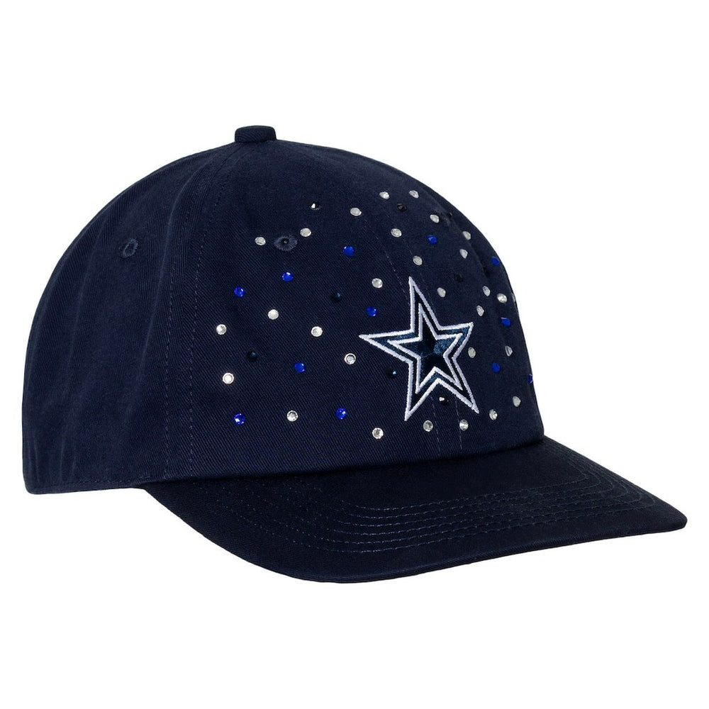 Dallas Cowboys The Wild Collective Women's Jeweled Adjustable Hat Navy - NFL