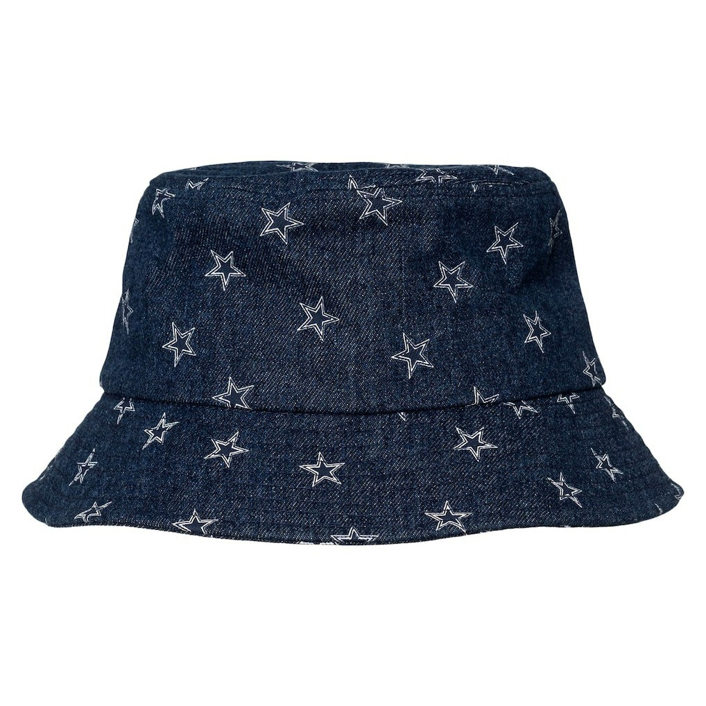 Dallas Cowboys The Wild Collective Women's Denim Bucket Hat Navy - NFL