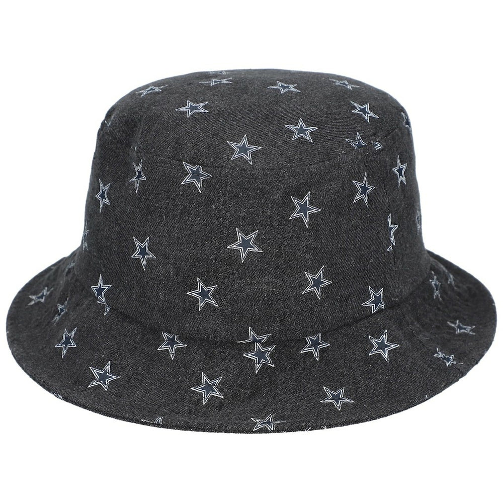 Dallas Cowboys The Wild Collective Women's Denim Bucket Hat Black - NFL