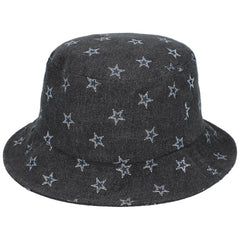 Dallas Cowboys The Wild Collective Women's Denim Bucket Hat Black - NFL