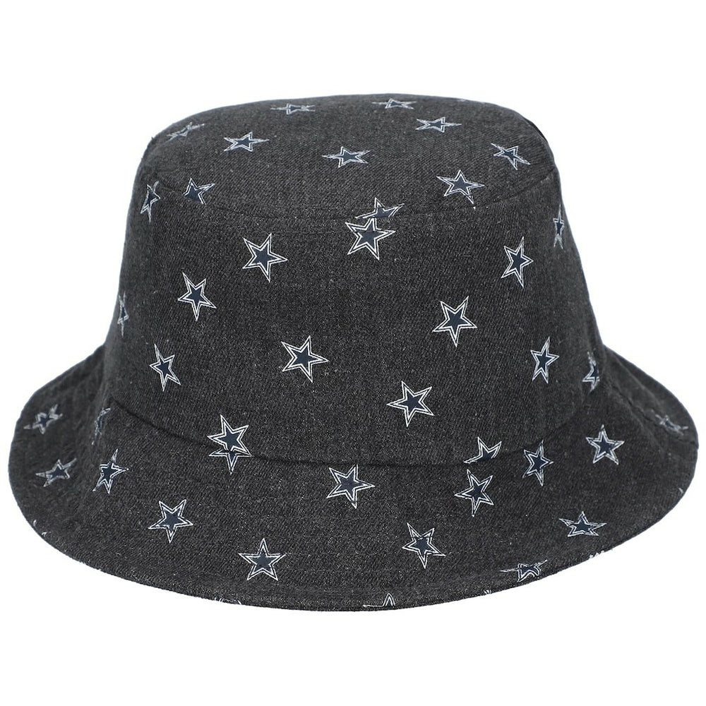 Dallas Cowboys The Wild Collective Women's Denim Bucket Hat Black - NFL