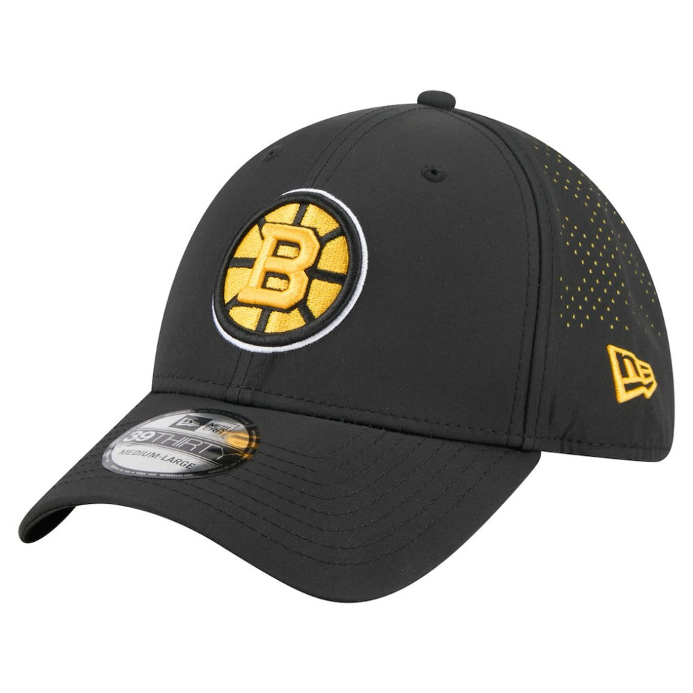 Boston Bruins New Era Night 39THIRTY Flex Hat Black