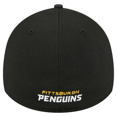 Pittsburgh Penguins New Era Visor Hit 39THIRTY Flex Hat Black