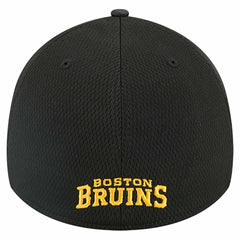 Boston Bruins New Era Visor Hit 39THIRTY Flex Hat Black