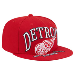 Detroit Red Wings - New Era Oversized Vintage Arch 59Fifty Fitted Hat Red