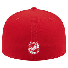Detroit Red Wings - New Era Oversized Vintage Arch 59Fifty Fitted Hat Red