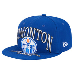 Edmonton Oilers - New Era Oversized Vintage Arch 59Fifty Fitted Hat Royal