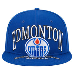 Edmonton Oilers - New Era Oversized Vintage Arch 59Fifty Fitted Hat Royal