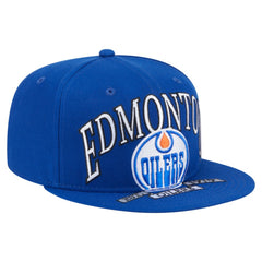 Edmonton Oilers - New Era Oversized Vintage Arch 59Fifty Fitted Hat Royal