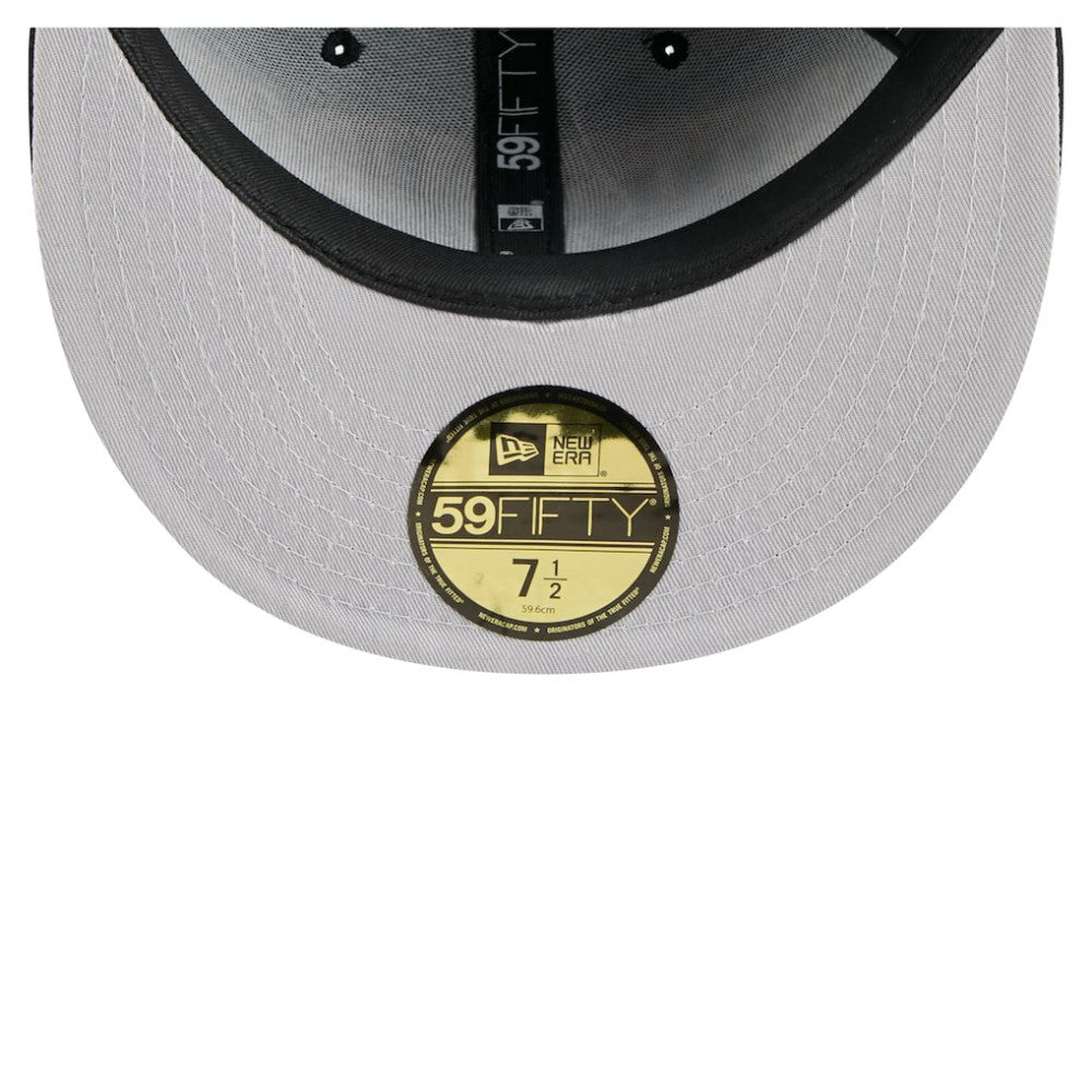 Pittsburgh Penguins New Era Oversized Vintage Arch 59Fifty Fitted Hat Black