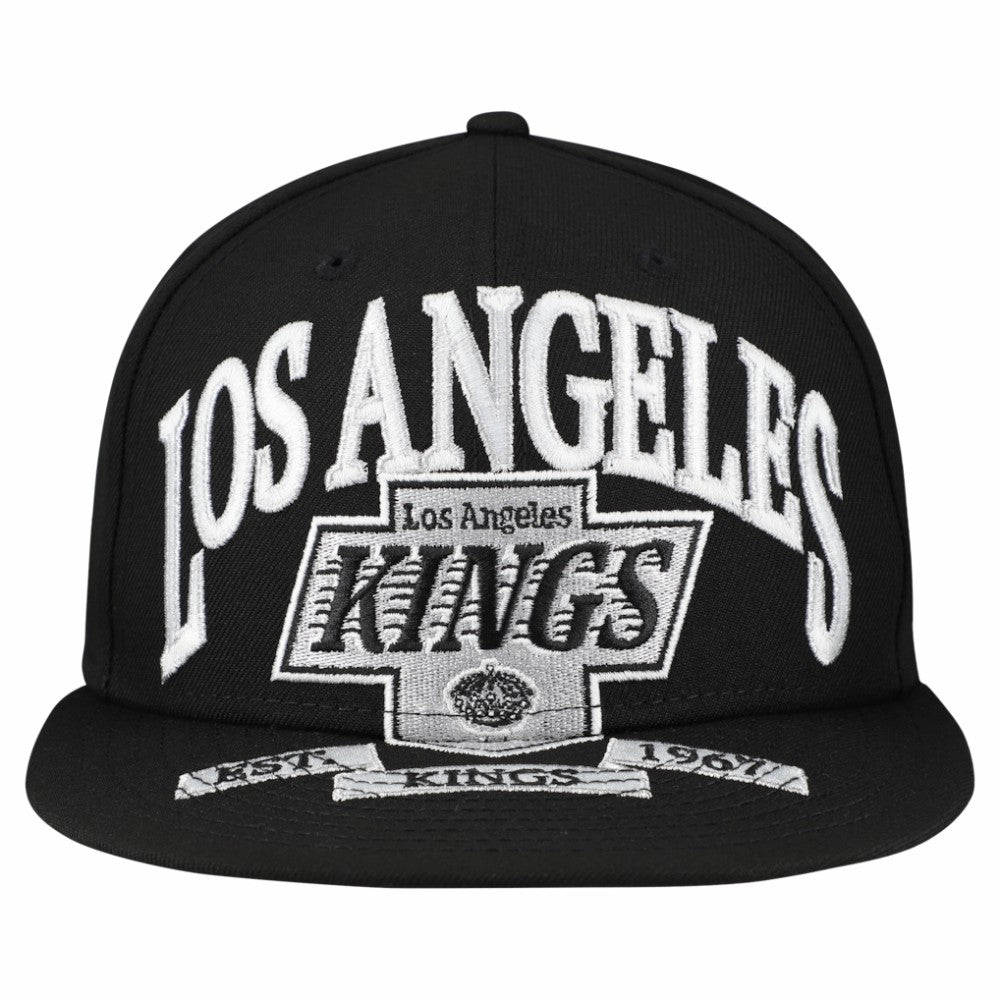 Los Angeles Kings - New Era Oversized Vintage Arch 59Fifty Fitted Hat Black