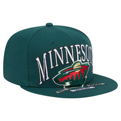 Minnesota Wild - New Era Oversized Vintage Arch 59Fifty Fitted Hat Green