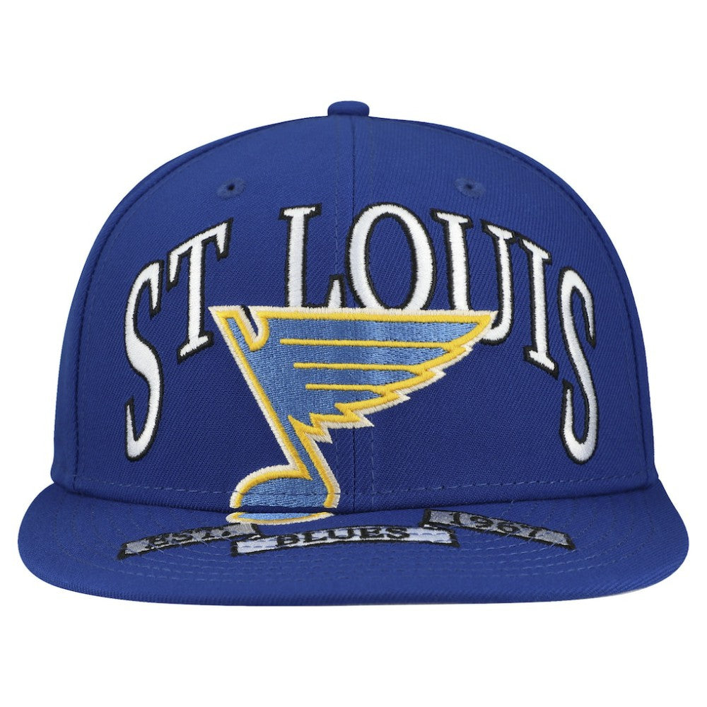 St. Louis Blues - New Era Oversized Vintage Arch 59Fifty Fitted Hat Blue