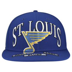 St. Louis Blues - New Era Oversized Vintage Arch 59Fifty Fitted Hat Blue