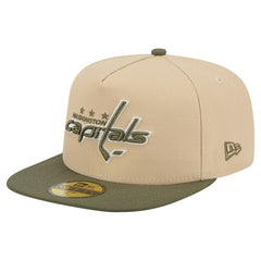 Washington Capitals New Era Color Pack Two-Tone 59FIFTY A-Frame Fitted Hat Tan/Olive