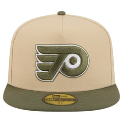 Philadelphia Flyers - New Era Color Pack Two-Tone 59FIFTY A-Frame Fitted Hat Tan/Olive